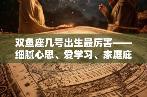 双鱼座几号出生最厉害——细腻心思、爱学习、家庭庇护、独立性强