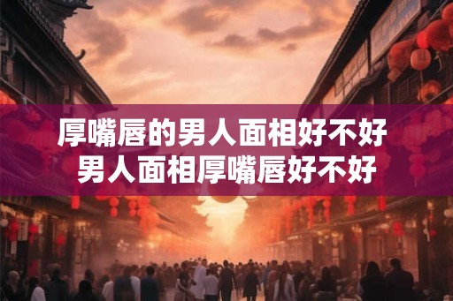 厚嘴唇的男人面相好不好 男人面相厚嘴唇好不好