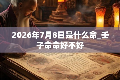 2026年7月8日是什么命_壬子命命好不好