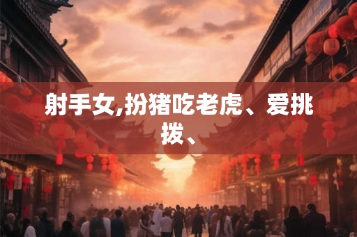 射手女,扮猪吃老虎、爱挑拨、