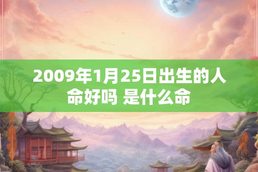 2009年1月25日出生的人命好吗 是什么命 2009年1月25日出生的人命好吗 是什么命