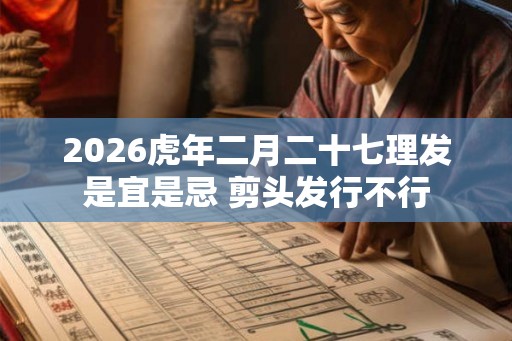 2026虎年二月二十七理发是宜是忌 剪头发行不行