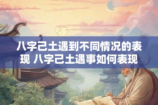 八字己土遇到不同情况的表现 八字己土遇事如何表现