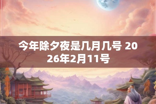 今年除夕夜是几月几号 2026年2月11号