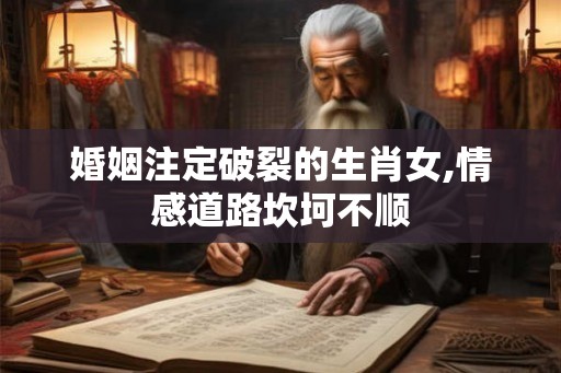 婚姻注定破裂的生肖女,情感道路坎坷不顺