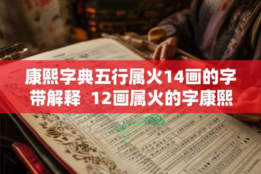 康熙字典五行属火14画的字带解释  12画属火的字康熙字典