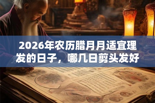 2026年农历腊月月适宜理发的日子，哪几日剪头发好？