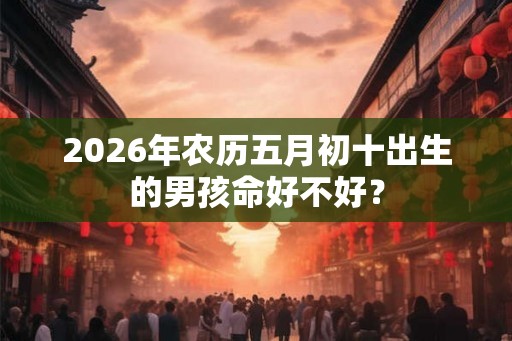 2026年农历五月初十出生的男孩命好不好？