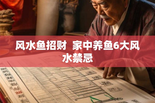 风水鱼招财  家中养鱼6大风水禁忌