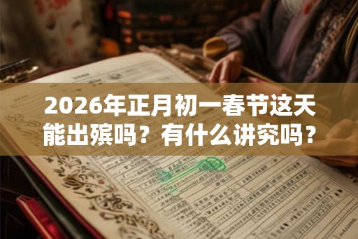 2026年正月初一春节这天能出殡吗？有什么讲究吗？