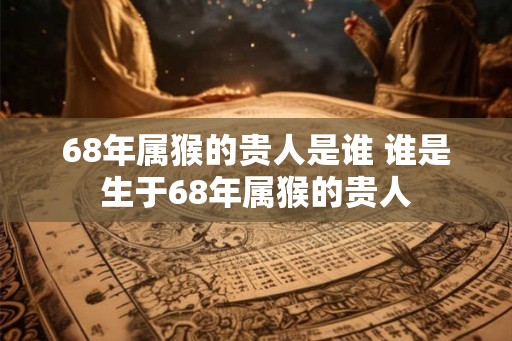 68年属猴的贵人是谁 谁是生于68年属猴的贵人 68年属猴的贵人是谁 谁是生于68年属猴的贵人