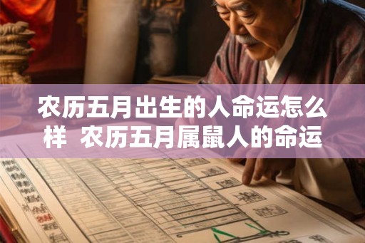 农历五月出生的人命运怎么样  农历五月属鼠人的命运