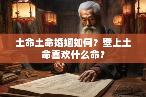 土命土命婚姻如何？壁上土命喜欢什么命？