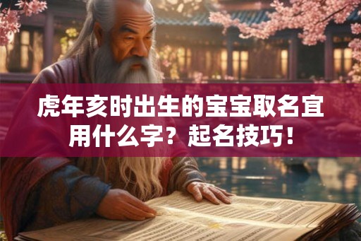 虎年亥时出生的宝宝取名宜用什么字？起名技巧！