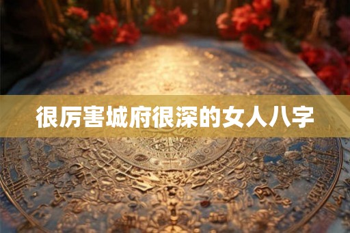 很厉害城府很深的女人八字