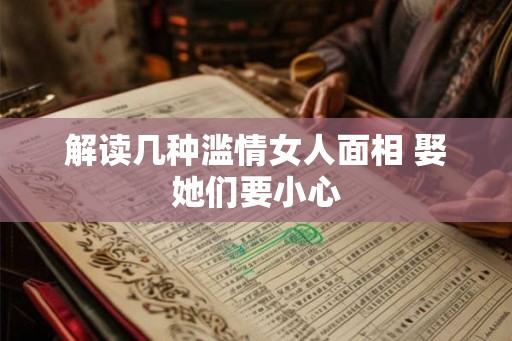 解读几种滥情女人面相 娶她们要小心