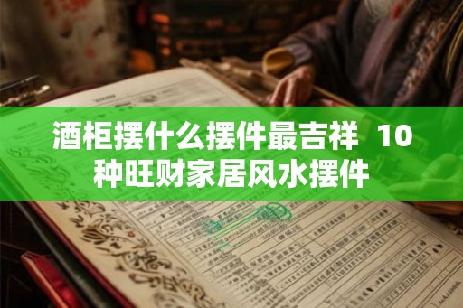 酒柜摆什么摆件最吉祥  10种旺财家居风水摆件