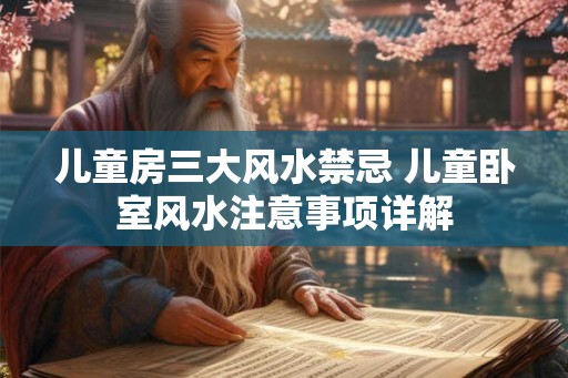 儿童房三大风水禁忌 儿童卧室风水注意事项详解
