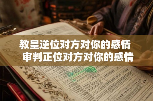 教皇逆位对方对你的感情  审判正位对方对你的感情