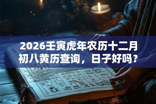 2026壬寅虎年农历十二月初八黄历查询，日子好吗？