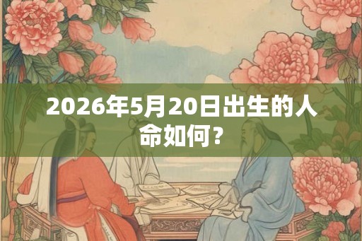 2026年5月20日出生的人命如何？
