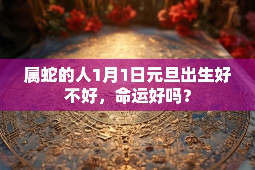 属蛇的人1月1日元旦出生好不好,命运好吗? 属蛇的人1月1日元旦出生好不好,命运好吗?