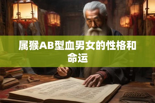 属猴AB型血男女的性格和命运