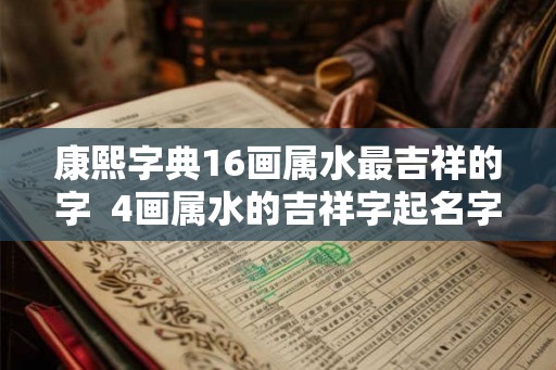 康熙字典16画属水最吉祥的字  4画属水的吉祥字起名字用