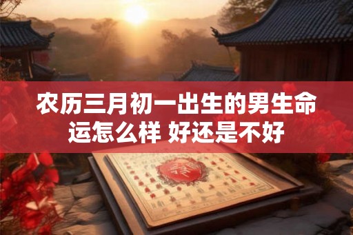 农历三月初一出生的男生命运怎么样 好还是不好