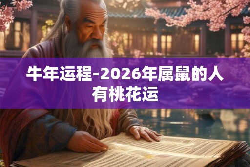 牛年运程-2026年属鼠的人有桃花运 牛年运程-2026年属鼠的人有桃花运