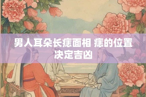 男人耳朵长痣面相 痣的位置决定吉凶 男人耳朵长痣面相 痣的位置决定吉凶