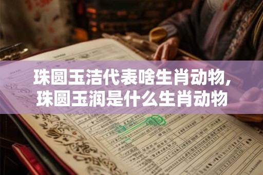 珠圆玉洁代表啥生肖动物,珠圆玉润是什么生肖动物