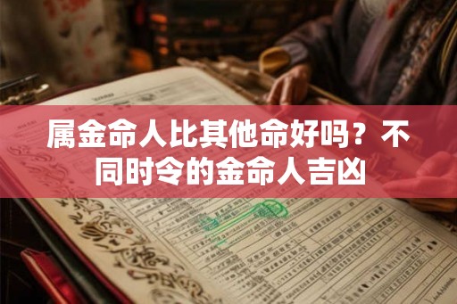 属金命人比其他命好吗?不同时令的金命人吉凶 属金命人比其他命好吗?不同时令的金命人吉凶