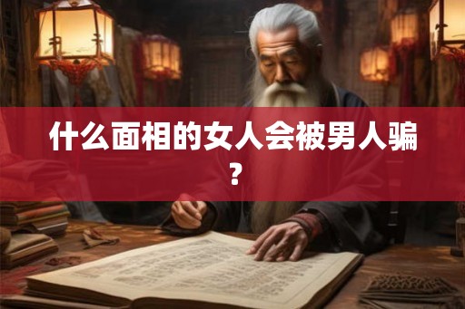 什么面相的女人会被男人骗？