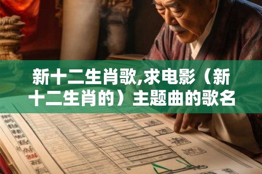 新十二生肖歌,求电影(新十二生肖的)主题曲的歌名? 新十二生肖歌,求电影(新十二生肖的)主题曲的歌名?
