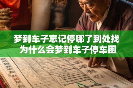 梦到车子忘记停哪了到处找 为什么会梦到车子停车困难