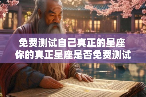免费测试自己真正的星座 你的真正星座是否免费测试 免费测试自己真正的星座 你的真正星座是否免费测试