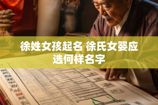 徐姓女孩起名 徐氏女婴应选何样名字