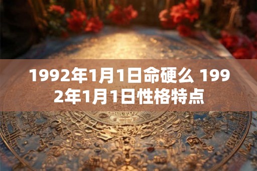 1992年1月1日命硬么 1992年1月1日性格特点