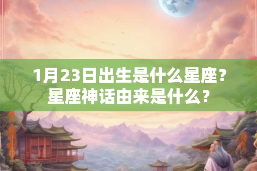 1月23日出生是什么星座？星座神话由来是什么？
