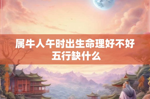 属牛人午时出生命理好不好 五行缺什么