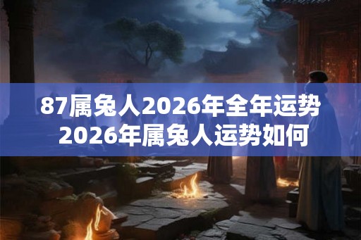 87属兔人2026年全年运势 2026年属兔人运势如何