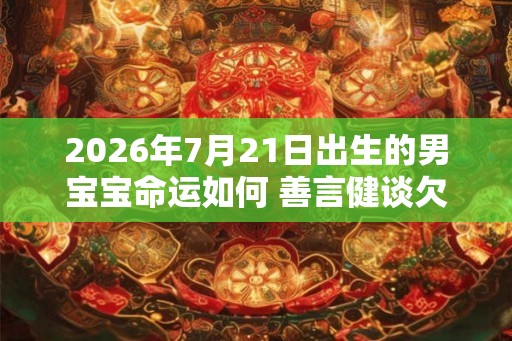 2026年7月21日出生的男宝宝命运如何 善言健谈欠缺沉着