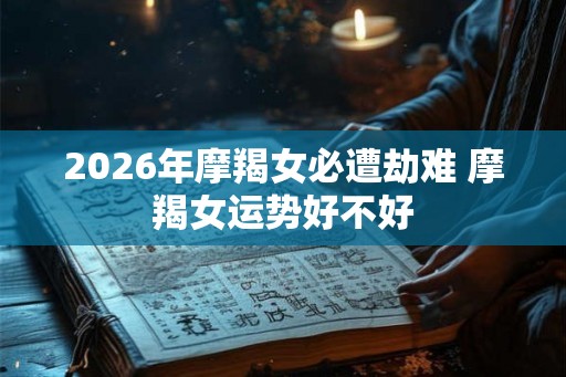 2026年摩羯女必遭劫难 摩羯女运势好不好