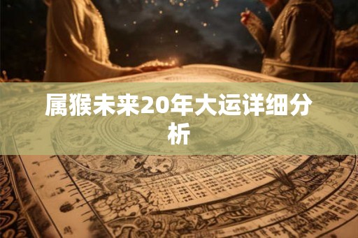 属猴未来20年大运详细分析 属猴未来20年大运详细分析