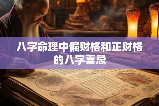 八字命理中偏财格和正财格的八字喜忌