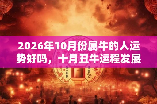 2026年10月份属牛的人运势好吗，十月丑牛运程发展趋势