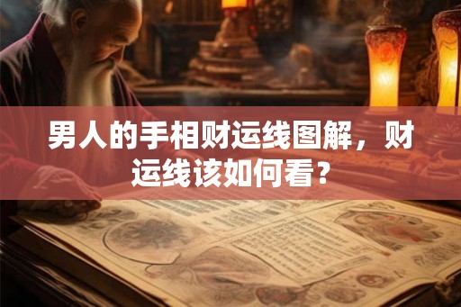 男人的手相财运线图解，财运线该如何看？