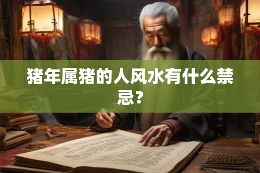 猪年属猪的人风水有什么禁忌？