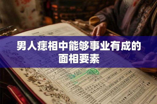男人痣相中能够事业有成的面相要素 男人痣相中能够事业有成的面相要素